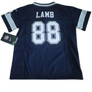 Kids Dallas Cowboys CeeDee Lamb NFL Jersey on Field stitched Youth S (7-9y)